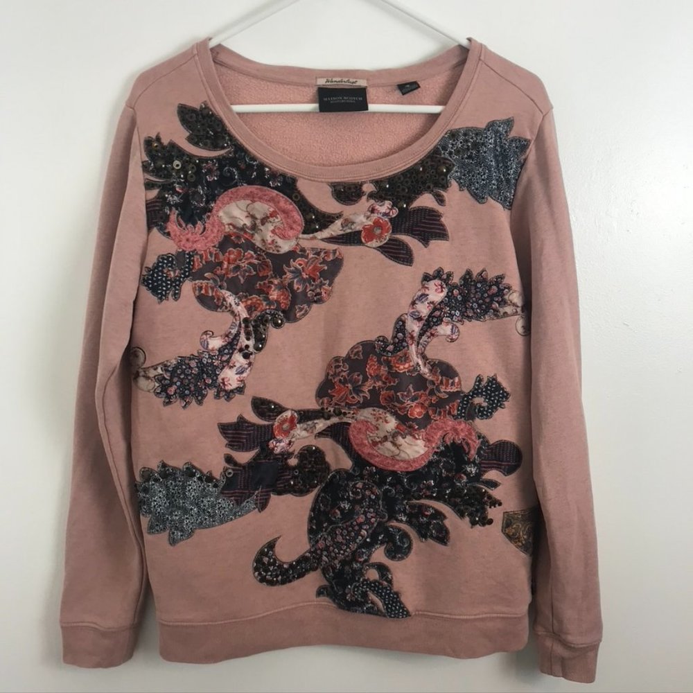 Scotch & Soda Wanderlust Embellished Sweatshirt